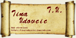 Tina Udovčić vizit kartica